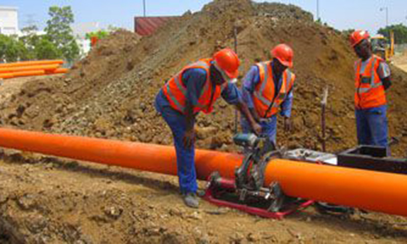 Installation of new treated effluent infrastructure 